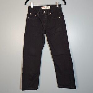 Levi's 550 Kids Black Relaxed Fit Jeans Size 10 REG W25 L25